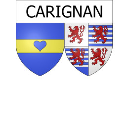 carignan 08 ville Stickers blason autocollant adhésif