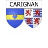 carignan 08 ville Stickers blason autocollant adhésif