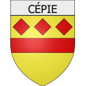 Cépie 11 ville Stickers blason autocollant adhésif