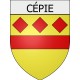 Pegatinas escudo de armas de Belcaire adhesivo de la etiqueta engomada