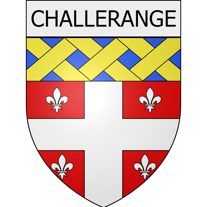 challerange 08 ville Stickers blason autocollant adhésif