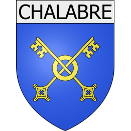 Chalabre 11 ville Stickers blason autocollant adhésif