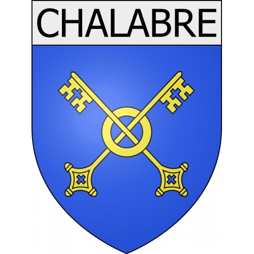 Chalabre 11 ville Stickers blason autocollant adhésif