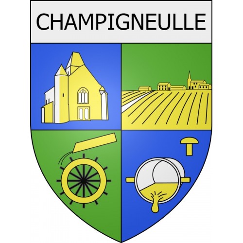 champigneulle 08 ville Stickers blason autocollant adhésif