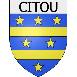 Citou 11 ville Stickers blason autocollant adhésif