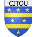 Citou 11 ville Stickers blason autocollant adhésif