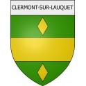 Clermont-sur-Lauquet 11 ville Stickers blason autocollant adhésif