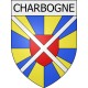 charbogne 08 ville Stickers blason autocollant adhésif