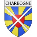 charbogne 08 ville Stickers blason autocollant adhésif