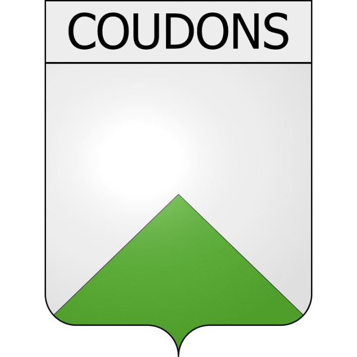 Coudons 11 ville Stickers blason autocollant adhésif