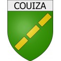 Couiza 11 ville Stickers blason autocollant adhésif