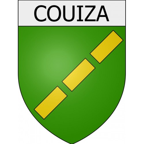 Couiza 11 ville Stickers blason autocollant adhésif