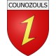 Counozouls 11 ville Stickers blason autocollant adhésif