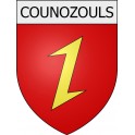 Counozouls 11 ville Stickers blason autocollant adhésif