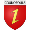 Counozouls 11 ville Stickers blason autocollant adhésif