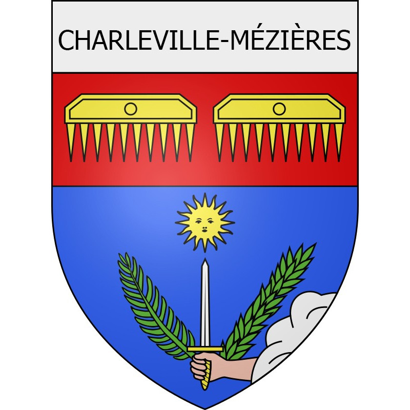 charleville-mézières 08 ville Stickers blason autocollant adhésif