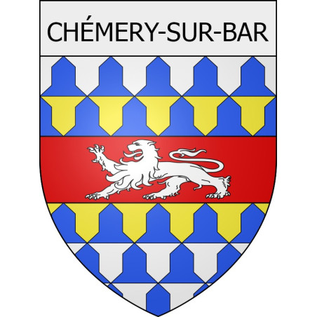 chémery-sur-bar 08 ville Stickers blason autocollant adhésif