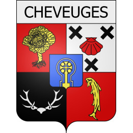cheveuges 08 ville Stickers blason autocollant adhésif