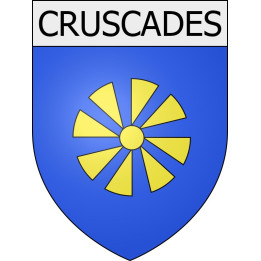 Cruscades 11 ville Stickers blason autocollant adhésif