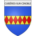 Pegatinas escudo de armas de Belcaire adhesivo de la etiqueta engomada