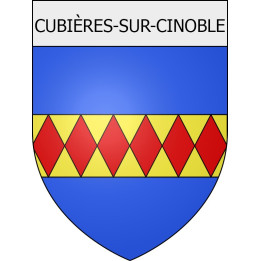 Cubières-sur-Cinoble  11 ville Stickers blason autocollant adhésif