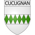 Cucugnan Sticker wappen, gelsenkirchen, augsburg, klebender aufkleber