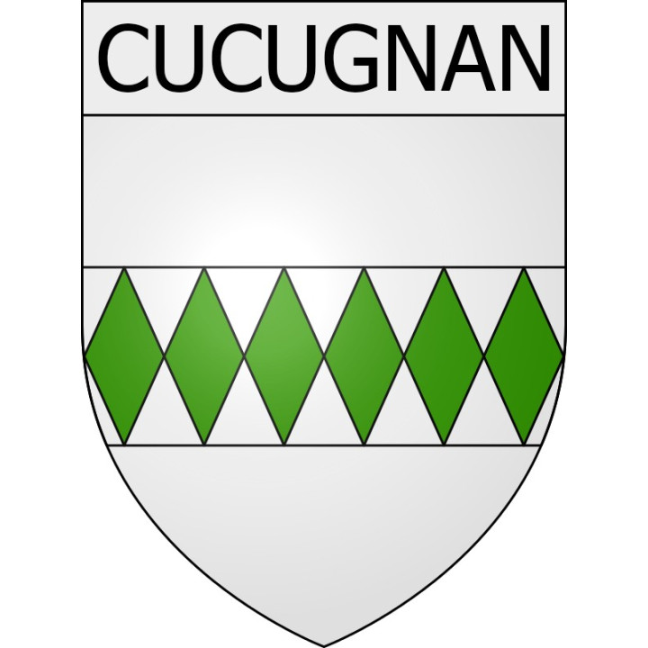 Cucugnan  11 ville Stickers blason autocollant adhésif