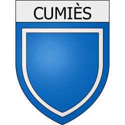 Cumiès  11 ville Stickers blason autocollant adhésif