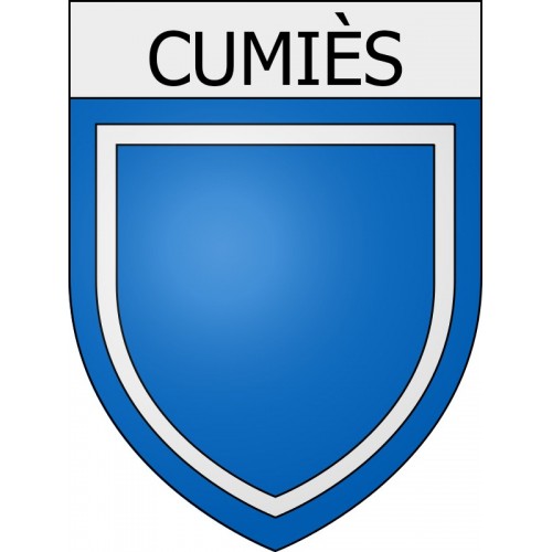 Pegatinas escudo de armas de Belcaire adhesivo de la etiqueta engomada