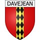 Davejean 11 ville Stickers blason autocollant adhésif
