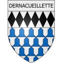 Dernacueillette 11 ville Stickers blason autocollant adhésif
