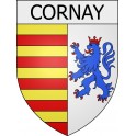 cornay 08 ville Stickers blason autocollant adhésif