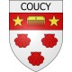 coucy 08 ville Stickers blason autocollant adhésif