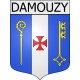 damouzy 08 ville Stickers blason autocollant adhésif