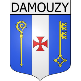 damouzy 08 ville Stickers blason autocollant adhésif