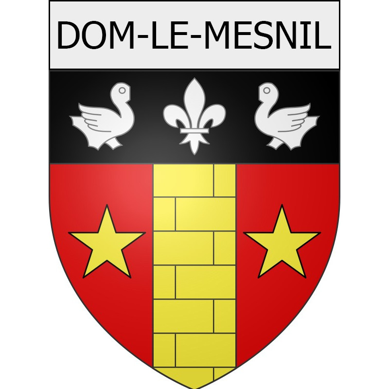 dom-le-mesnil 08 ville Stickers blason autocollant adhésif