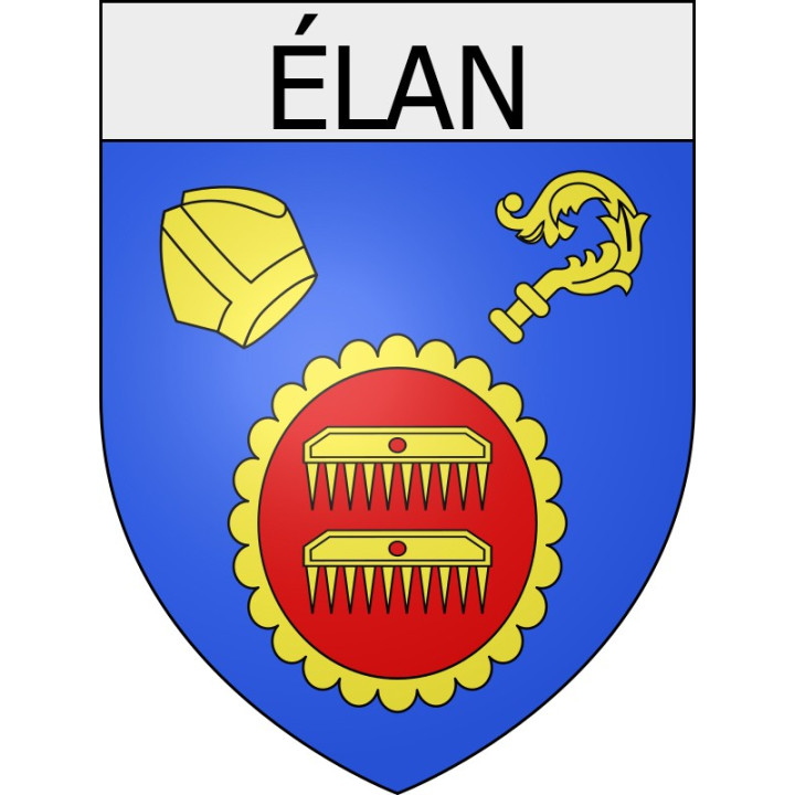 Pegatinas escudo de armas de Autry adhesivo de la etiqueta engomada