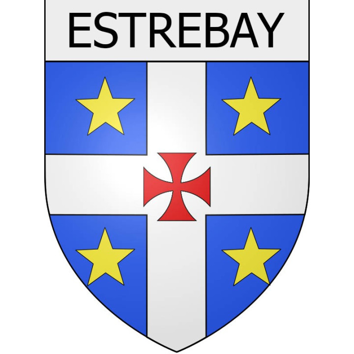 estrebay 08 ville Stickers blason autocollant adhésif