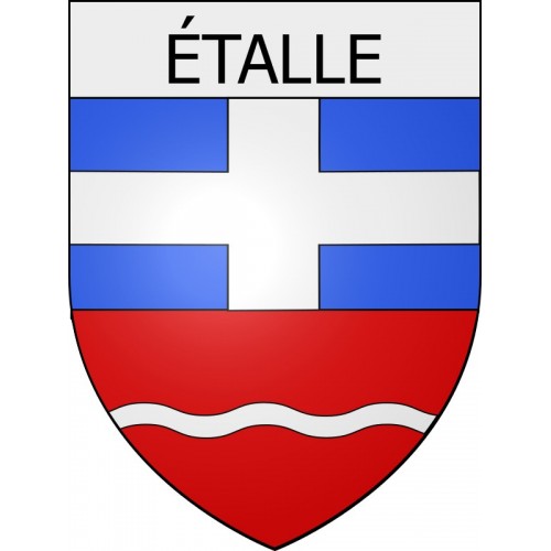 étalle 08 ville Stickers blason autocollant adhésif