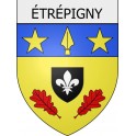 étrépigny 08 ville Stickers blason autocollant adhésif
