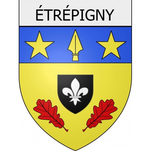 étrépigny 08 ville Stickers blason autocollant adhésif