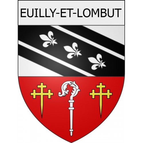 euilly-et-lombut 08 ville Stickers blason autocollant adhésif