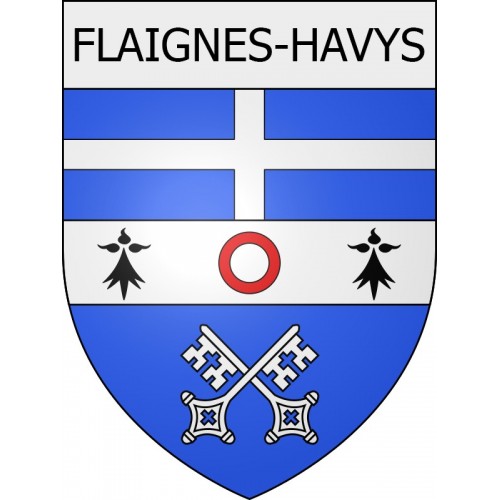 flaignes-havys 08 ville Stickers blason autocollant adhésif