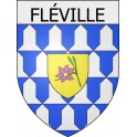 fléville 08 ville Stickers blason autocollant adhésif