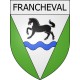 francheval 08 ville Stickers blason autocollant adhésif