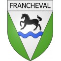 francheval 08 ville Stickers blason autocollant adhésif