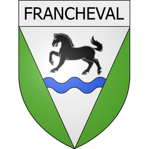 francheval 08 ville Stickers blason autocollant adhésif