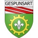 gespunsart 08 ville Stickers blason autocollant adhésif