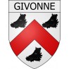 givonne 08 ville Stickers blason autocollant adhésif