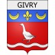 givry 08 ville Stickers blason autocollant adhésif